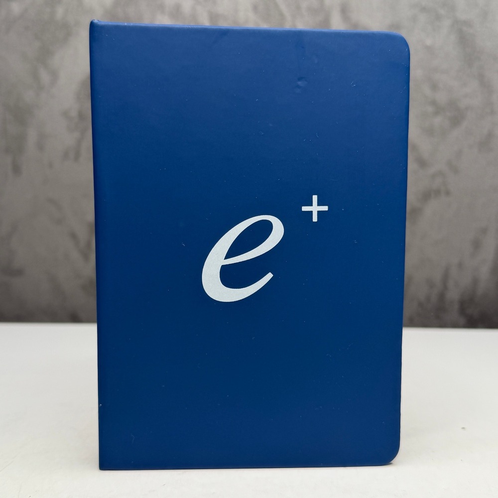 Unbranded Notebook Unisex OS Blue e+ Logo Lined Labeled Elastic Closure Bookmark
